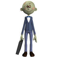 Image showing Cartoon Zombie Businessman