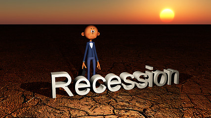 Image showing The Bareness Of Recession