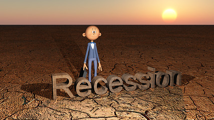 Image showing The Bareness Of Recession