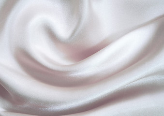 Image showing Smooth elegant white silk as background