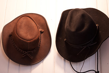 Image showing cowboy hats