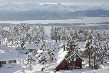 Image showing Winter neighbourhood