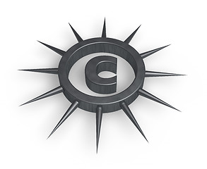 Image showing spiky letter c