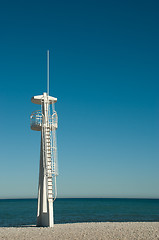 Image showing Lifeguard tower