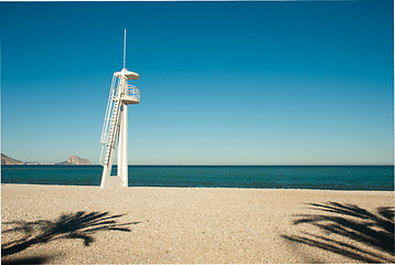 Image showing Lifeguard tower