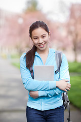 Image showing Asian college student