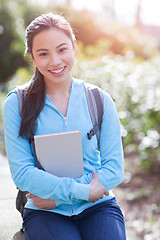 Image showing Asian college student