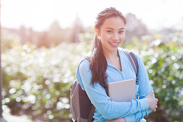 Image showing Asian college student