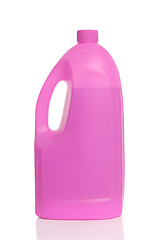 Image showing Pink plastic bottle