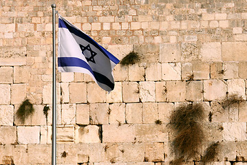 Image showing Waiving Flag of Israel