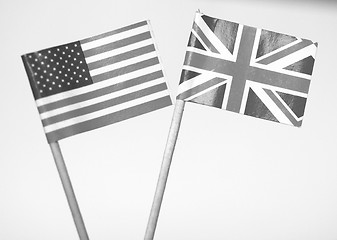 Image showing British and American flags