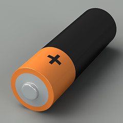 Image showing 3d illustration of battery