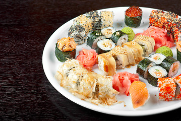 Image showing sushi set