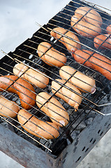 Image showing grilled sausages