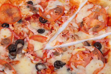 Image showing meat pizza