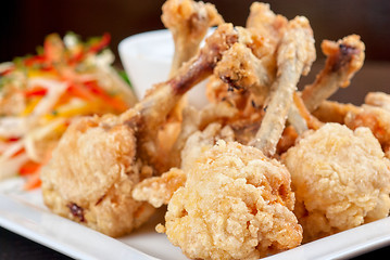 Image showing Fried chicken wings