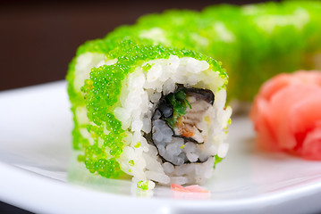 Image showing sushi rolls