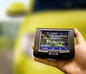 Image showing Gps in a man hand.