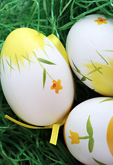 Image showing Painted easter eggs 