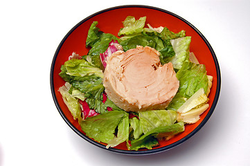 Image showing salad with tuna