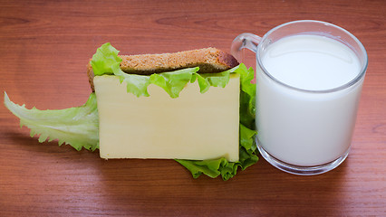 Image showing Dairy produce foodstuffs. Shot in a studio.