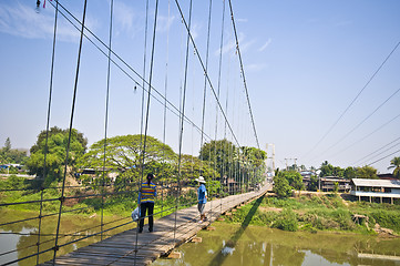 Image showing Rope bridge