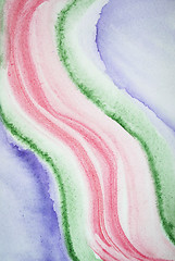 Image showing Abstract watercolor background on paper texture