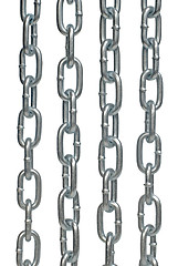 Image showing Four steel chains