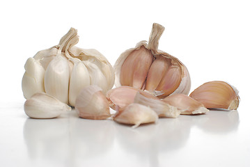 Image showing Two garlic