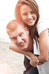 Image showing Happy caucasian couple