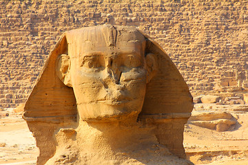 Image showing egypt sphinx face and pyramid in Giza