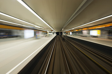 Image showing Passing a Subway station