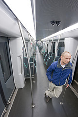 Image showing Subway traveler