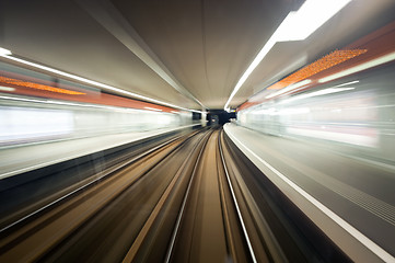 Image showing Passing a Subway station