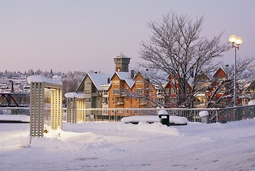 Image showing Brygga sett fra torget, Steinkjer