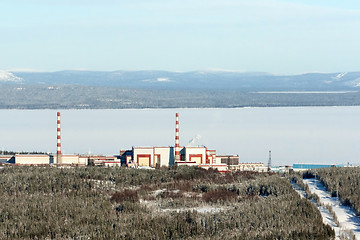 Image showing View of the Kola nuclear power station