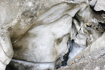 Image showing Close-up view of glacier