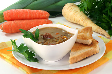 Image showing Lentil soup