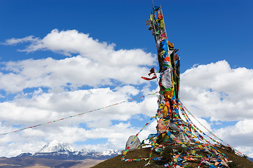 Image showing Tibetan Prayer flags 