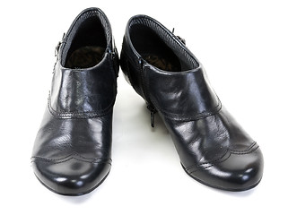 Image showing pair of black shoes