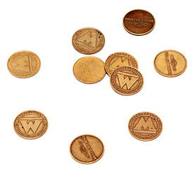 Image showing tokens, tickets