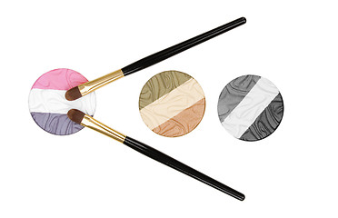 Image showing makeup brush and cosmetics