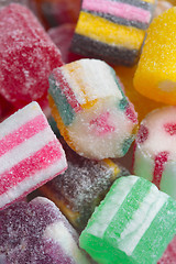 Image showing Close up colourful candy