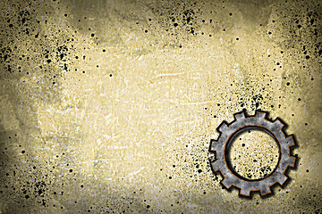 Image showing rusty gear wheel