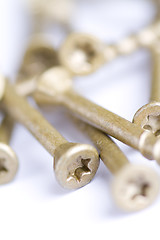 Image showing Closeup of screws