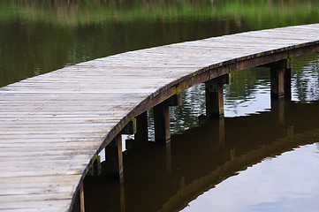 Image showing Wooden bridge