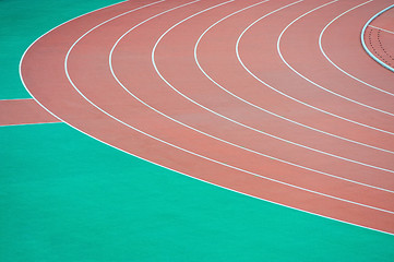 Image showing Athletics running track