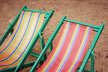 Image showing Lazy at the beach