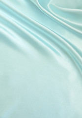 Image showing Smooth elegant blue silk 