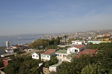 Image showing Aerial view on Valparaiso, Chile